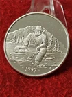 1 OZ 999.0 SILVER ROUND 1997 PROSPECTOR THE GREAT SEAL OF THE STATE ALASKA#T1918