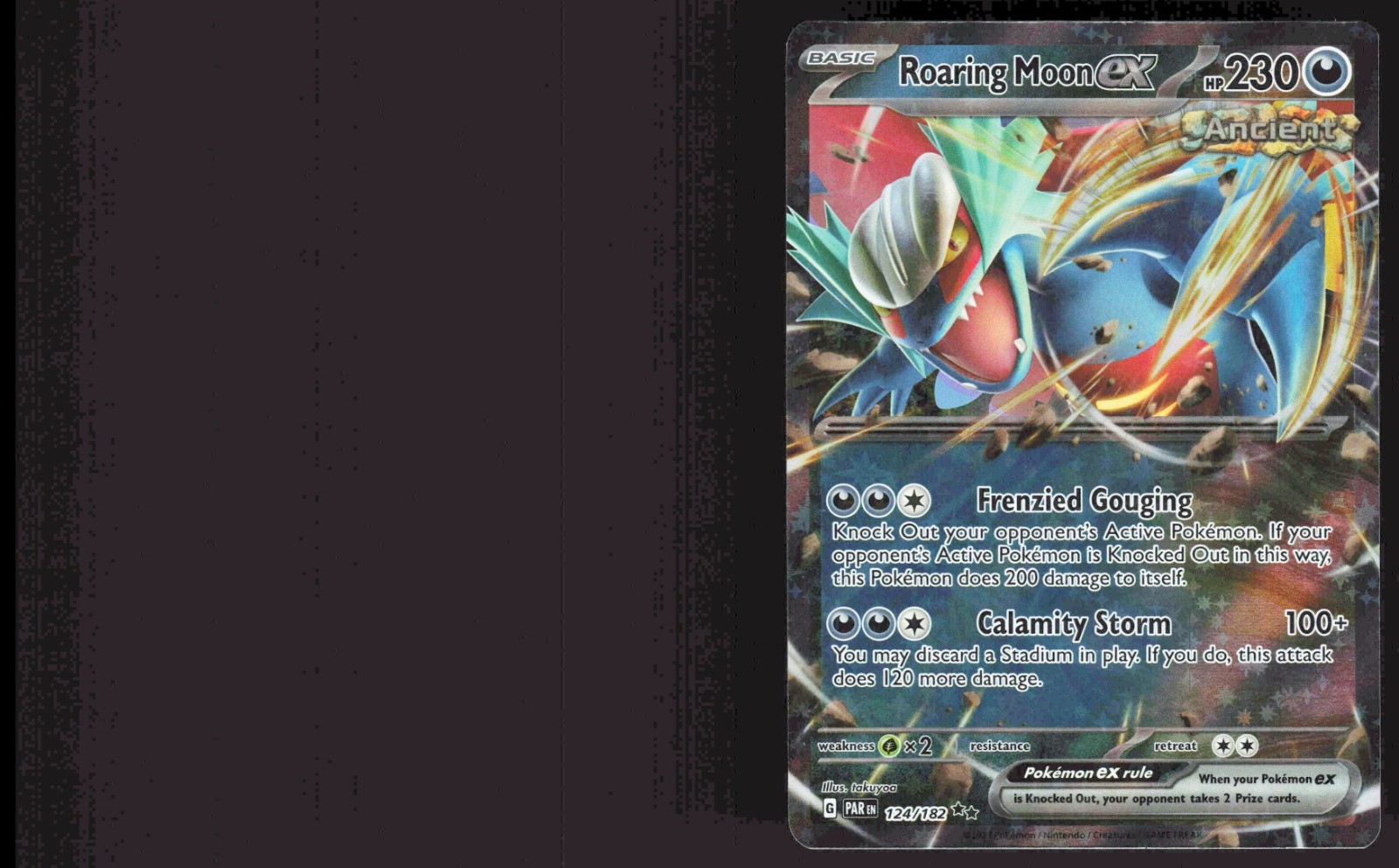 Roaring Moon ex 124/182 SV04: Paradox Rift NM