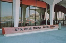 John Wayne Airport Sign Orange County California Postcard