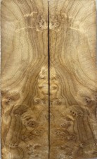 Pistol Grips/Knife scales Cedar Wood Bookmatched Handles 5.2"x3"x0.38"