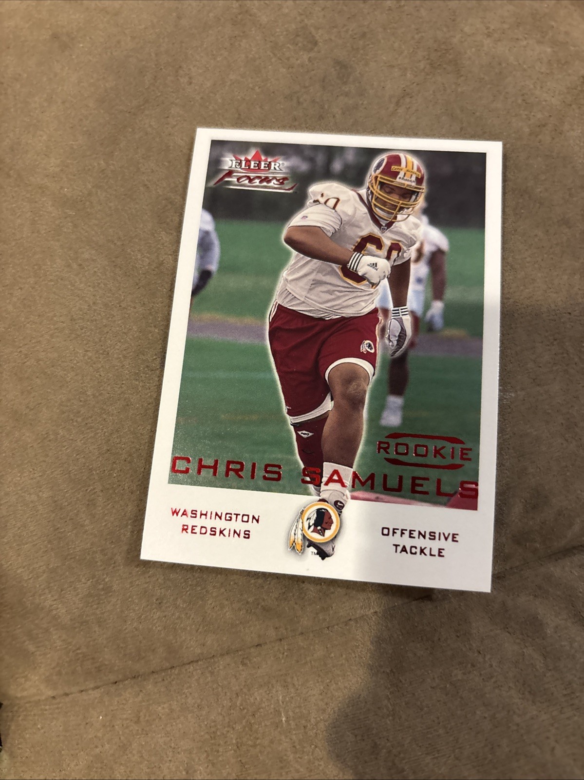 Chris Samuels Fleer Focus #202 Base