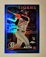 Colt Keith 2024 Topps Chrome RC TRUE BLUE REFRACTOR 048/150 Raw #2 Tigers L6
