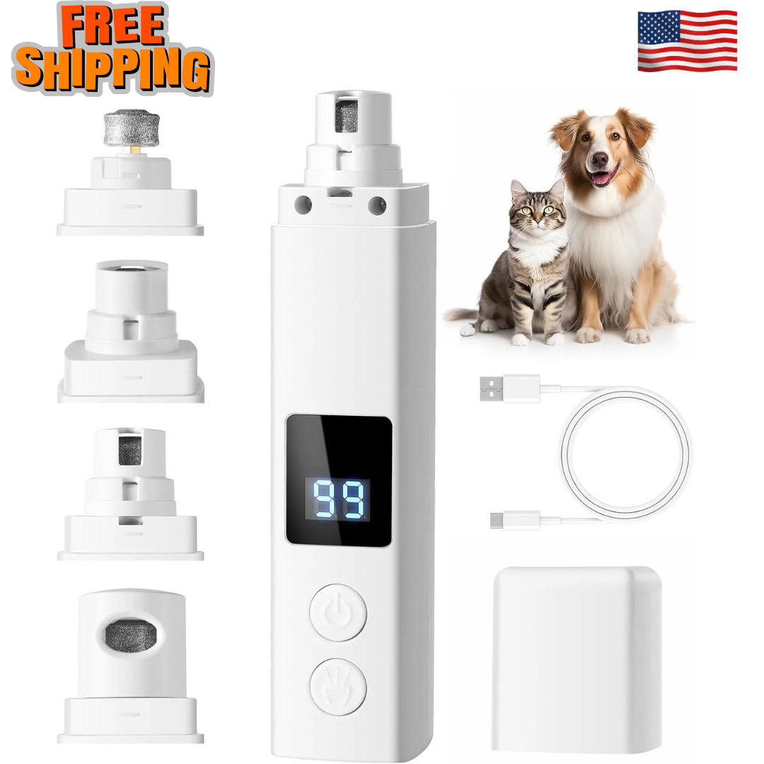 Upgraded Silent Groom Pro Nail Grinder Heusom Silent Grind Pro for Dogs Nail NEW