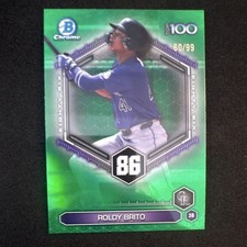 Topps Chrome 2026 Roldy Brito Brighty-Bix Green BTP-86 60/99 Rockies