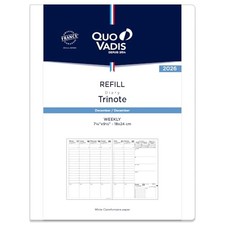 Quo Vadis 2026 Edition Diary Trinote Refill Weekly Vertical Starting December