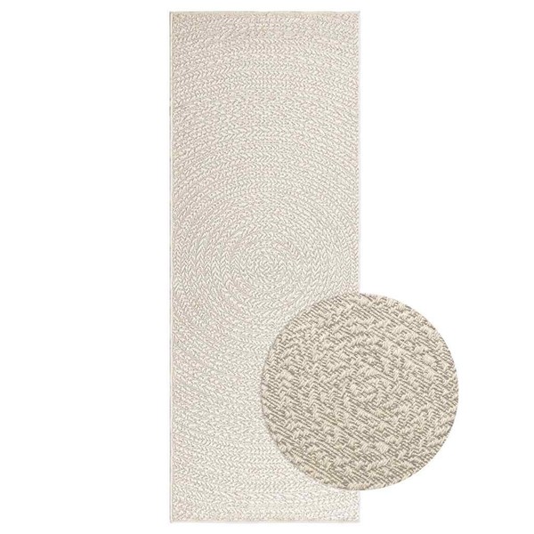 Teppich Zizur Creme 80X200 Cm Jute-Optik Indoor Und Outdoor-image