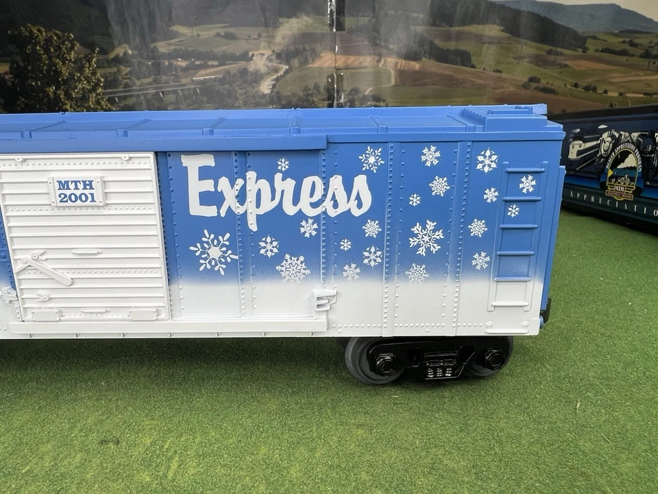 20-80003E O-GAUGE MTH DEALER APPRICIATION CHRISTMAS BOX CAR- WINTER EXPRESS NIB - Image 3 of 4