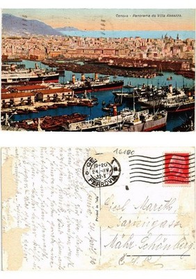 CPA GENOVA Panorama da Villa Rosazza ITALIEN (532819)