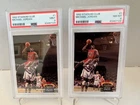 1992-93 STADIUM CLUB #1 MICHAEL JORDAN PSA 9 AND PSA 8 Cards