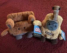RARE Bum Bumz FRIENDS TV SHOW Series COFFEE COUCH AND PHOEBE'S GUITAR Plush Set