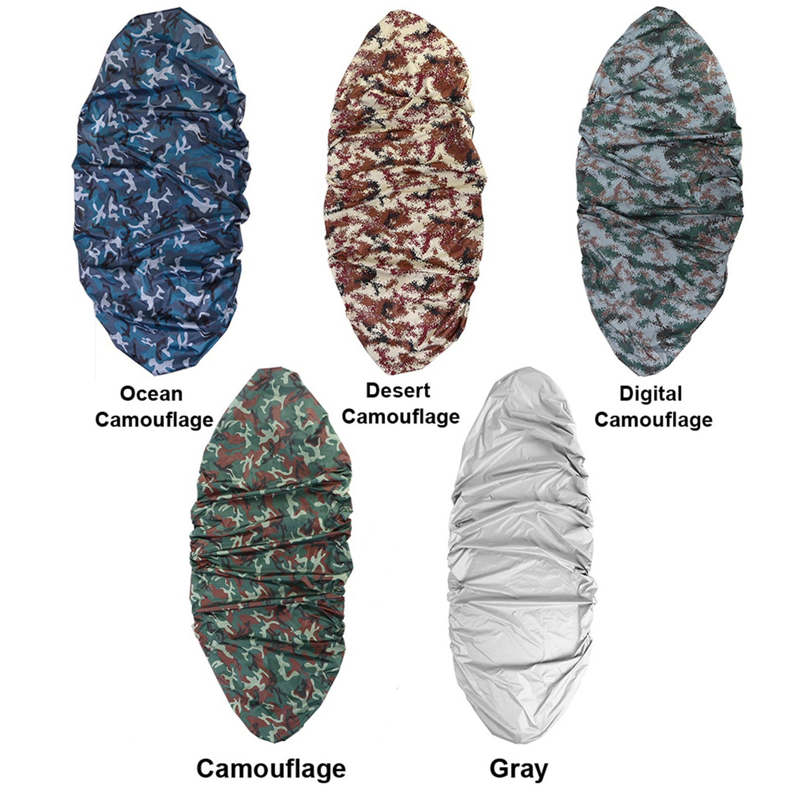 Cubierta antipolvo de almacenamiento de protección solar UV impermeable gris de 4,5 m para kayak ES de 3,6-4 m