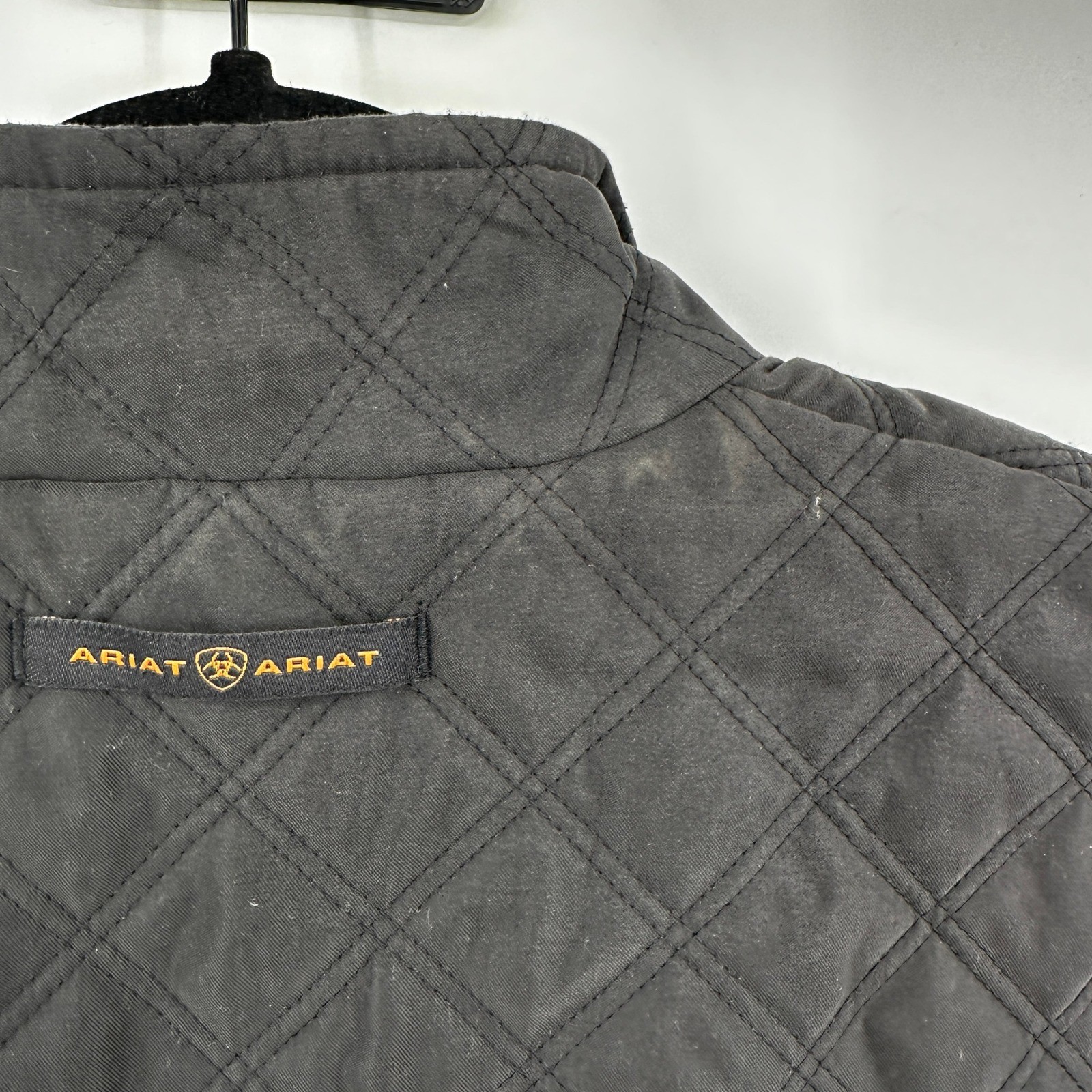 Ariat Quilted Full Zip Jacket Black Women's Size Small
