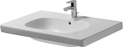Duravit 03428500002 white, Furniture washbasin 85 cm D-Code, tp, 1 th, Large