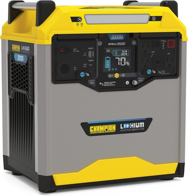 #ad Champion 100593 3276Wh Portable Power Station 3200W Solar Generator Li Ion $1399.00