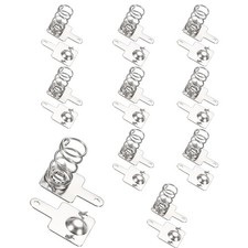 10Pcs Battery Spring Brass Contact 9.3 x 8.3mm Positive Negative Unipolar