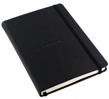 Rhodia Dot Grid Webnotebook 5.5 x 8.25 Black Leatherette Cover 118769