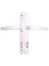 Hoppe Roto Match Upvc Door Handle 200mm Screw Fix 3 Hole Fix