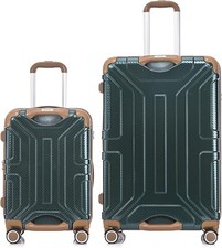 20/28" ABS Hartschale Reise Kabine Koffer 4 R&auml;der Kofferset TSA-Schloss UK