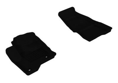 Fit 2009-2019 Ford Flex All Weather Floor Mat Front Set Kagu Black