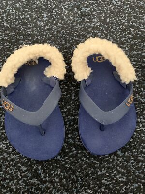 Uggs Holiday Sandals Flip Flop Infant Baby Unisex Size Blue