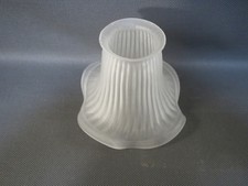 Ancien abat jour de lampe vintage tulipe en verre french antique lampshade