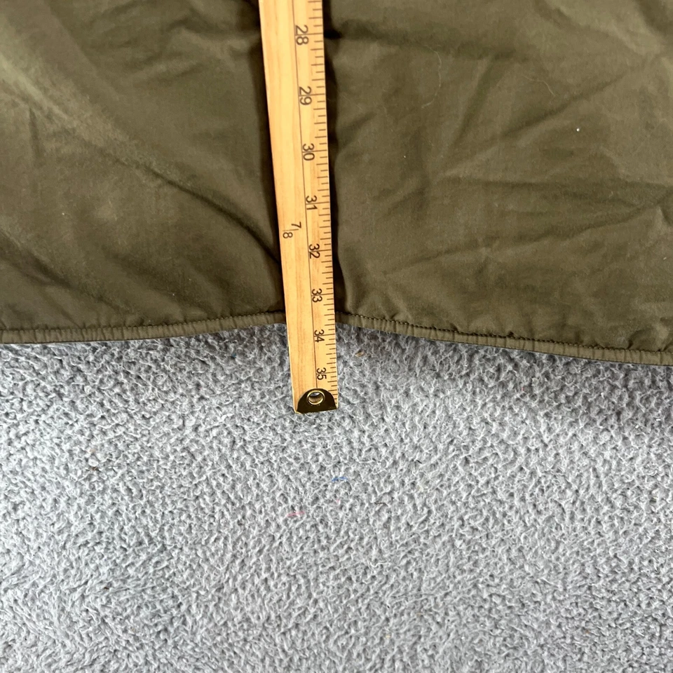 Vintage Nautica Jacket Mens Large Army Green Winter Parka Hood Coat Outerwear * - Image 4 of 4