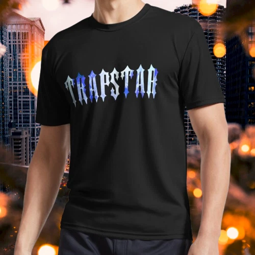 New Shirt Trapstar London Logo Men's Black T-Shirt USA Size S to 5XL