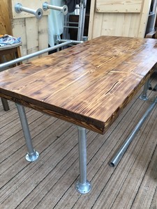 Rustic Scaffold Dining Table 1800mm Long 900mm Wide Ebay