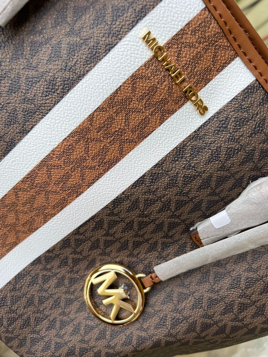 Michael Kors Medium Bag Handbag Purse Shoulder Brown MK Luggage 
