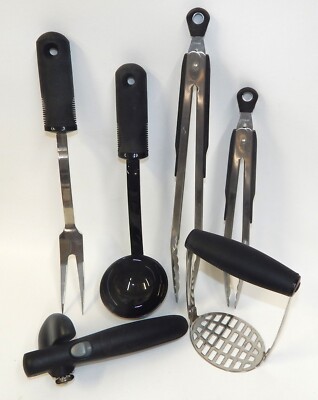 Lot of 6 OXO Stainless Steel Kitchen Utensils