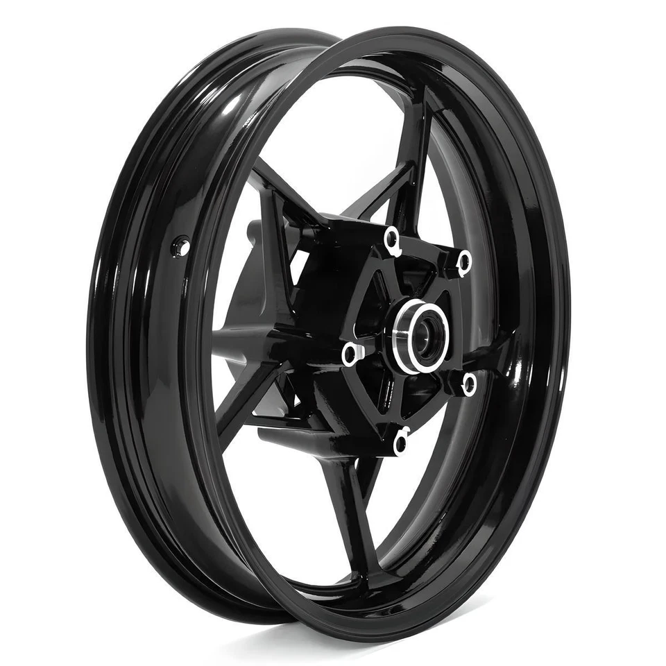 17"x 3.5" Gloss Black Front Wheel Rim For 2017-2024 Kawasaki Z900 Z650 Ninja 650 - Image 2 of 4