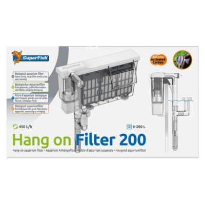 Superfish Hang on Filter 200 Anhängefilter für Aquarien bis 200L 