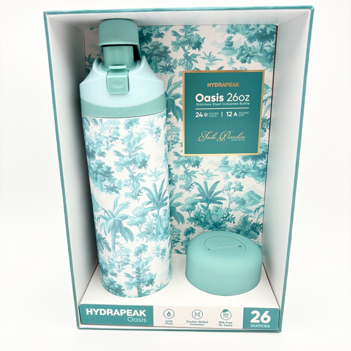Hydrapeak Oasis 26oz Stainless Steel Insulated Water Bottle