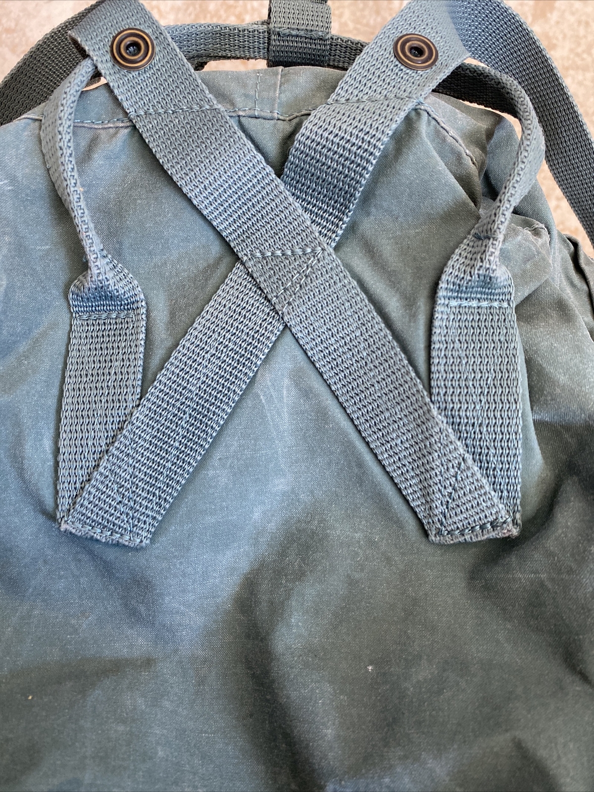 Fjallraven Kanken Backpack Vtg Green Canvas Youth Pack School Camp Travel 13x11