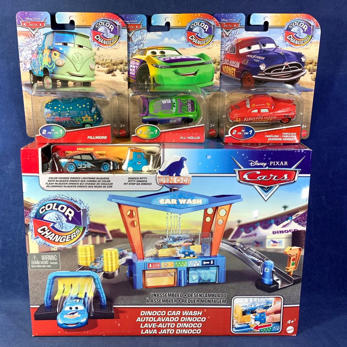 DINOCO CAR WASH Pixar Cars COLOR CHANGERS HJ Hollis FILLMORE