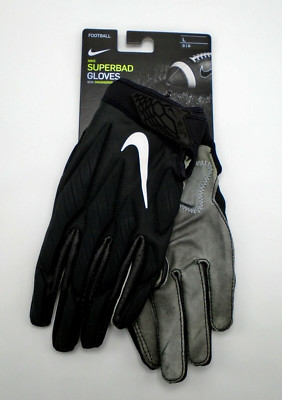 Nike Superbad Football Gloves Men's Large NFL Leather Padded Palm