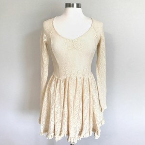 floral lace long sleeve dress