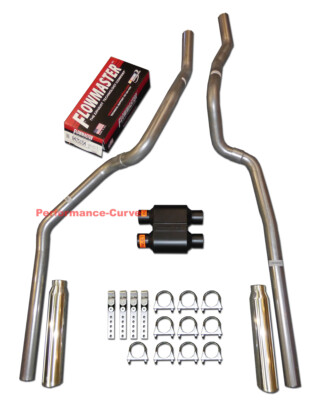 96-99 Chevrolet GMC Truck 5.7L Mandrel Dual Exhaust w/ Flowmaster 10 Series