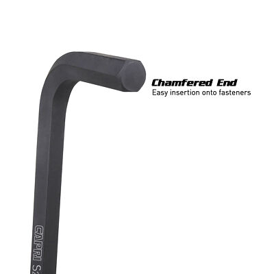 Capri Tools Innensechskantschlüssel Set – SAE, Langer Arm, Kugelende, Aus S2-Stahl