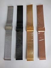 CINTURINO ACCIAIO MAGLIA A TESSUTO MILANO / MILANESE ARGENTO GIALLO ROSA NERO