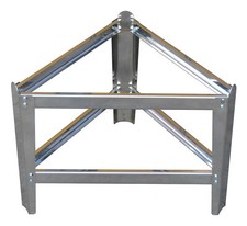 SUPPORTO PIEDISTALLO INOX PER FUSTI E TINI TREPPIEDI QUATTRO EFFE VARIE MISURE