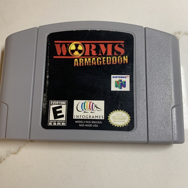 Worms: Armageddon (Nintendo 64 2000) N64 100% Authentic TESTED Cleaned FAST SHIP