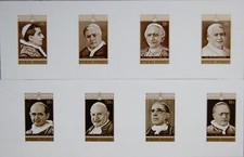 RWANDA RUANDA 1970 431-38 PROOFS PROBEN P&auml;pste Popes Religion Paul Johannes