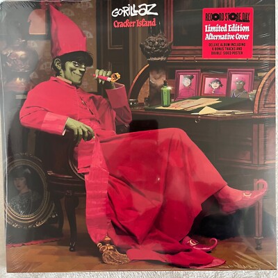 GORILLAZ ''CRACKER ISLAND'' DELUXE VINYL LP INKL. 6 BONUS TRACKS BRANDNEU/NEUF