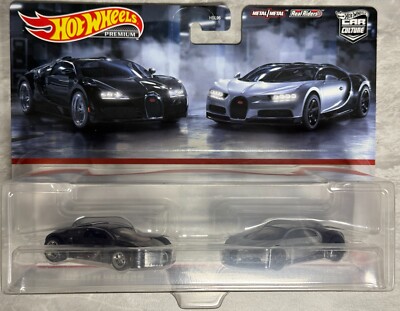 2024 Hot Wheels 2-Pack Bugatti Veyron and '16 Bugatti Chiron ,  Free Shipping !