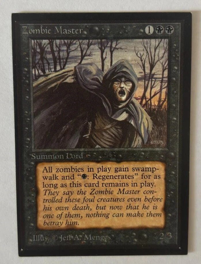 MTG COLLECTOR'S EDITION ZOMBIE MASTER (IE / CE) 1993 MAGIC LIKE BETA ART RARE - Image 3 of 4