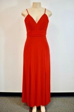 JVN Jovani RED Jersey Long Evening Cocktail Dress Size 2 On Sale nt