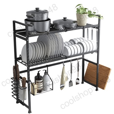 Over The Sink Dish Drying Rack 2 Tier Stainless Steel Dish Rack Drainer Shelf
