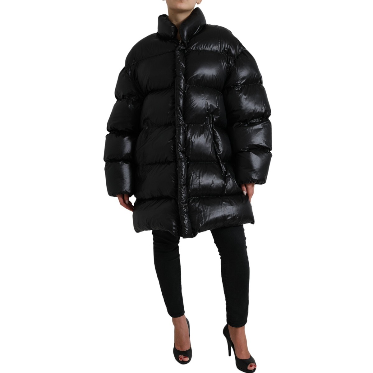 直営店*Dolce&Gabbanaパデッドロングダウンジャケット可愛い黒♪ Dolce & Gabbana(ドルチェ&ガッバーナ) ダウンジャケット