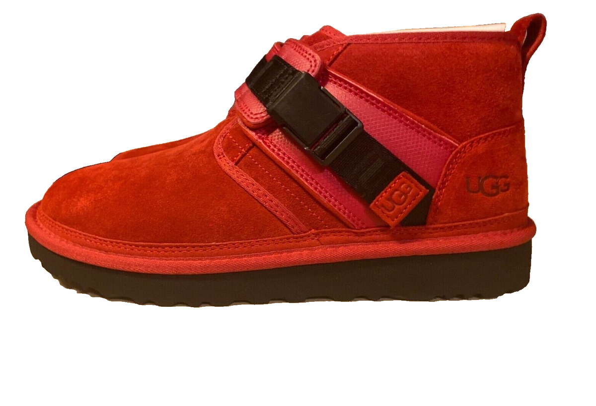 UGG Australia Men`s Neumel Boots Size 11 Red Black (Brand  display picture 1